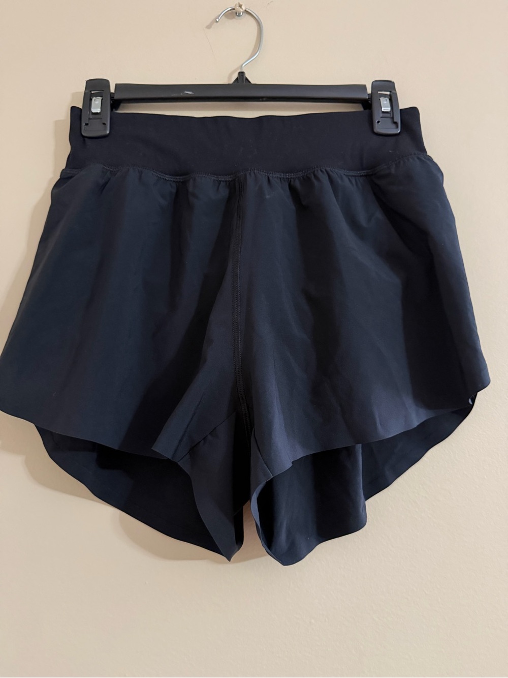 Women’s Black CRZ Yoga Layered Running Shorts